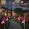 6 Pack 4th of July Decorations Outdoor Solar Lights, Red White and Blue Star Lights for National Day with American Flag, 2 Modes Waterproof Patriotic Light